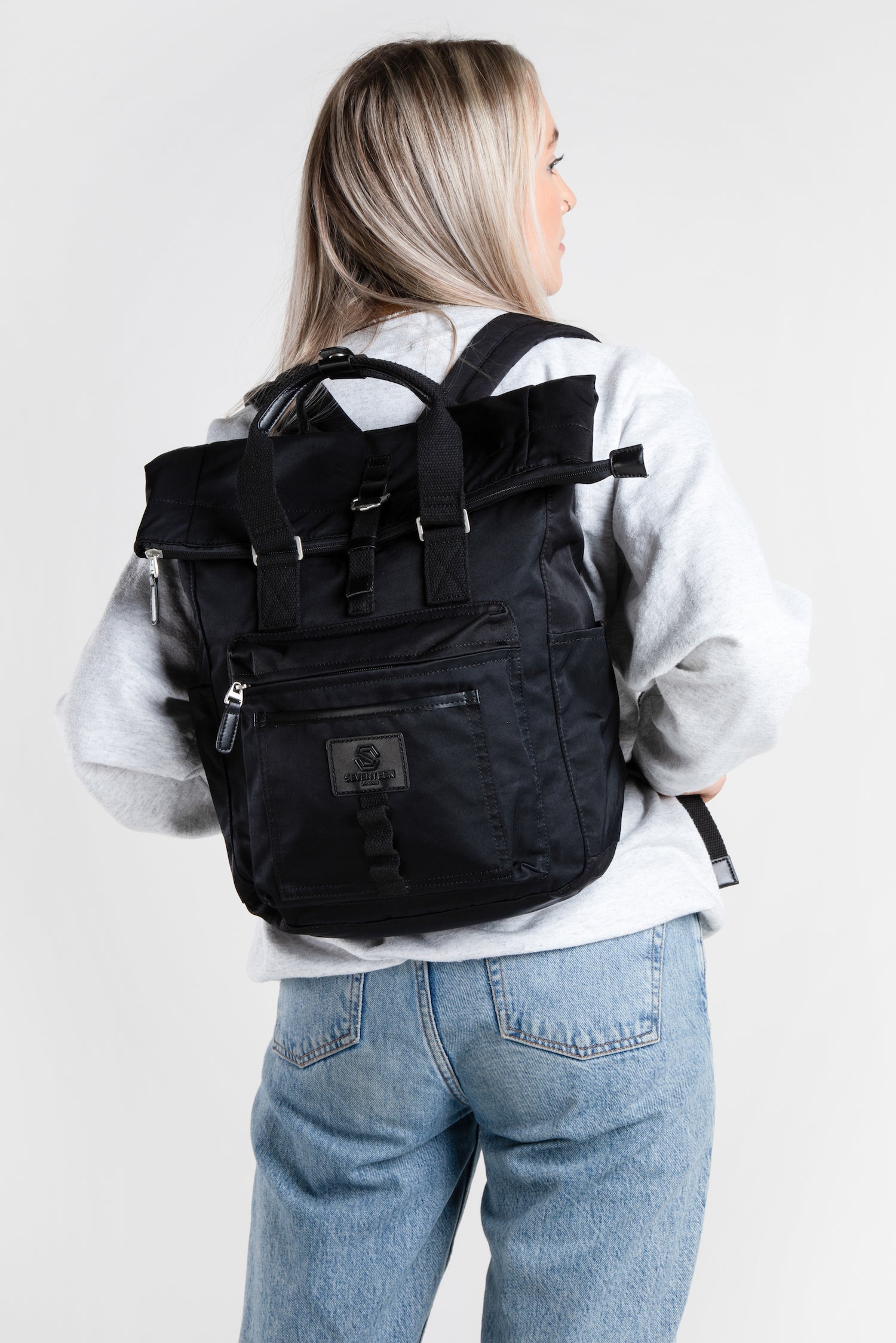 Canary Wharf Backpack - Black with Black