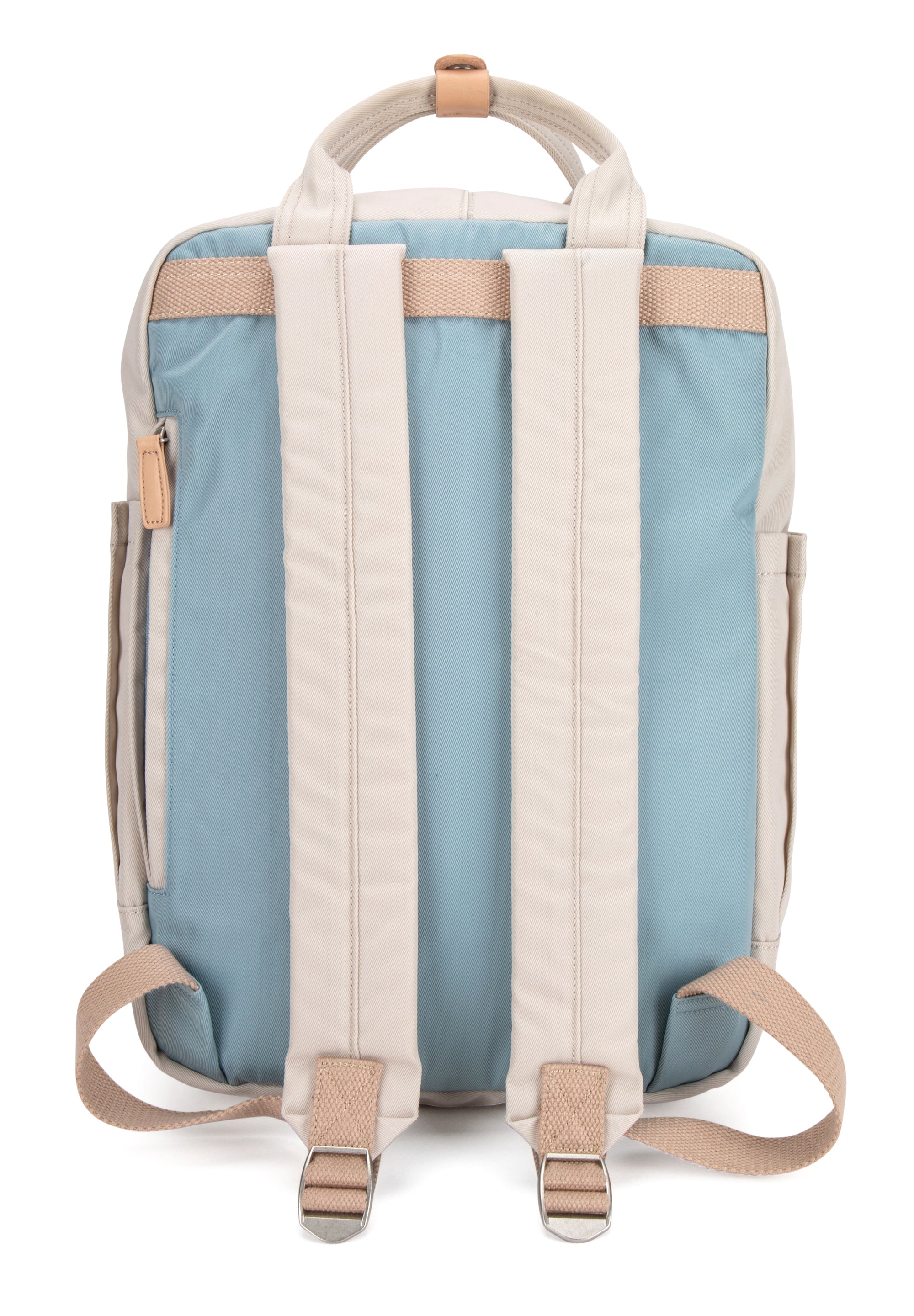 Wimbledon Backpack - Cream with Light Blue - Seventeen London