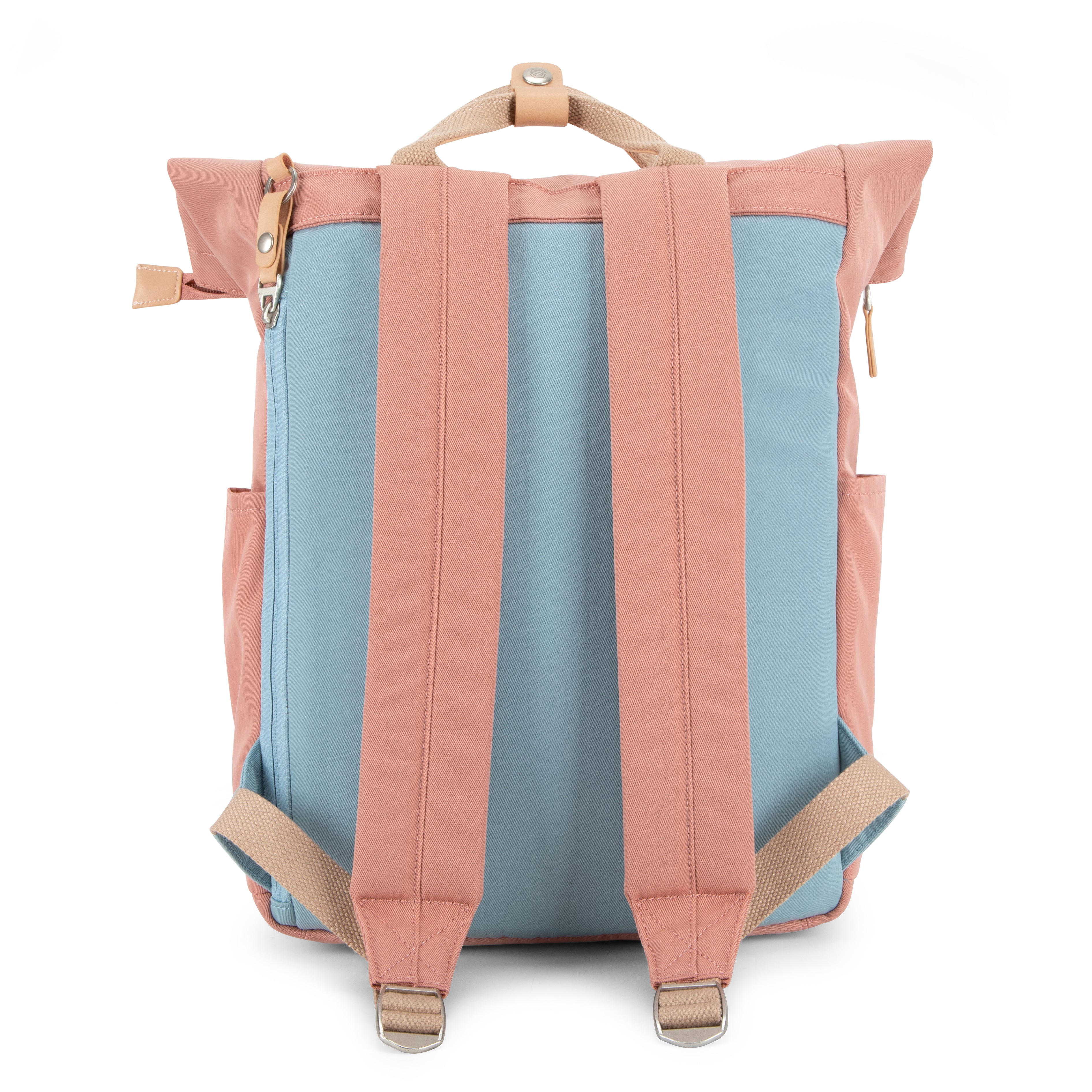 Canary Wharf Backpack - Pink with Light Blue - Seventeen London