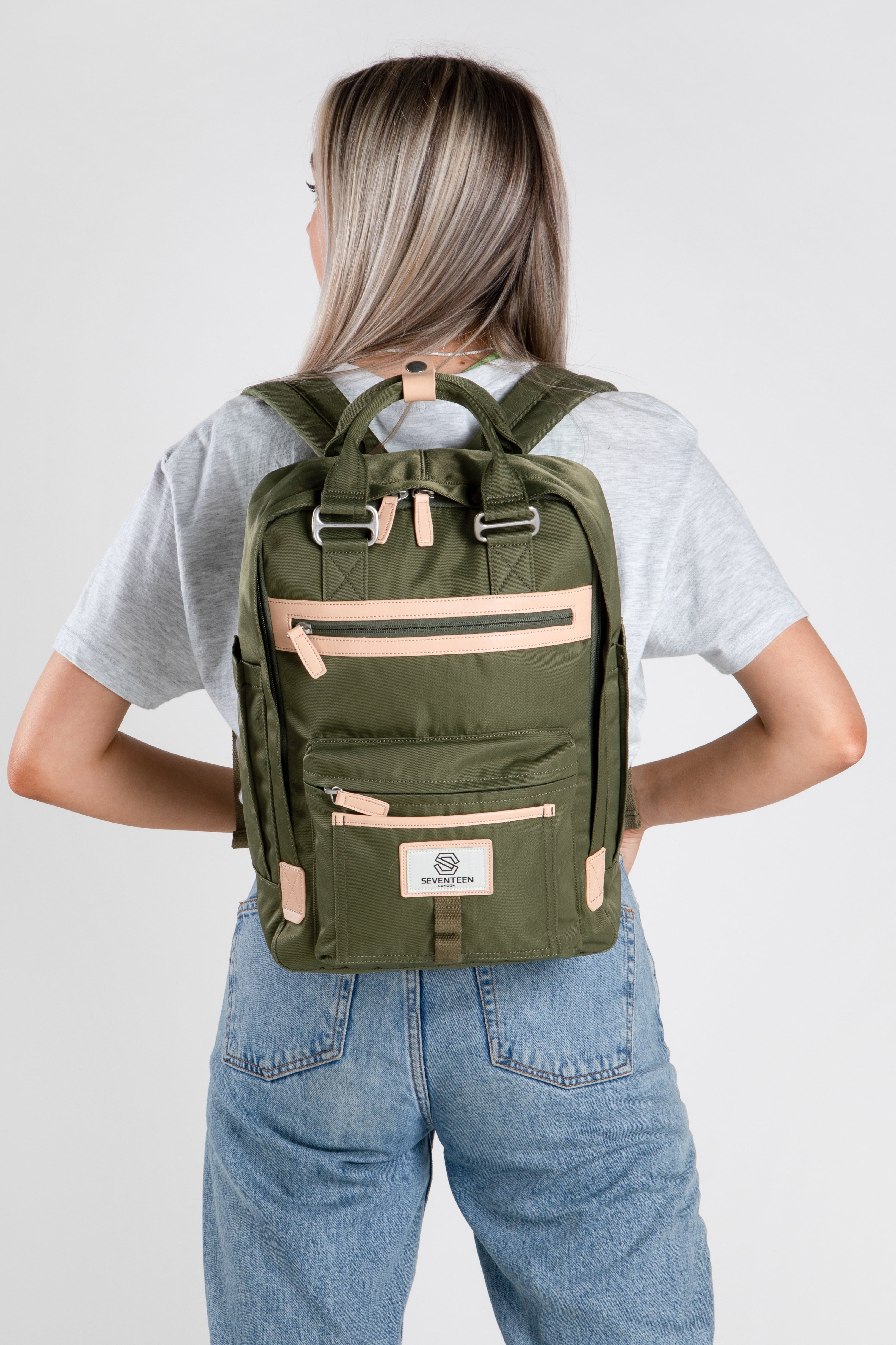 Wimbledon Backpack - Army Green - Seventeen London