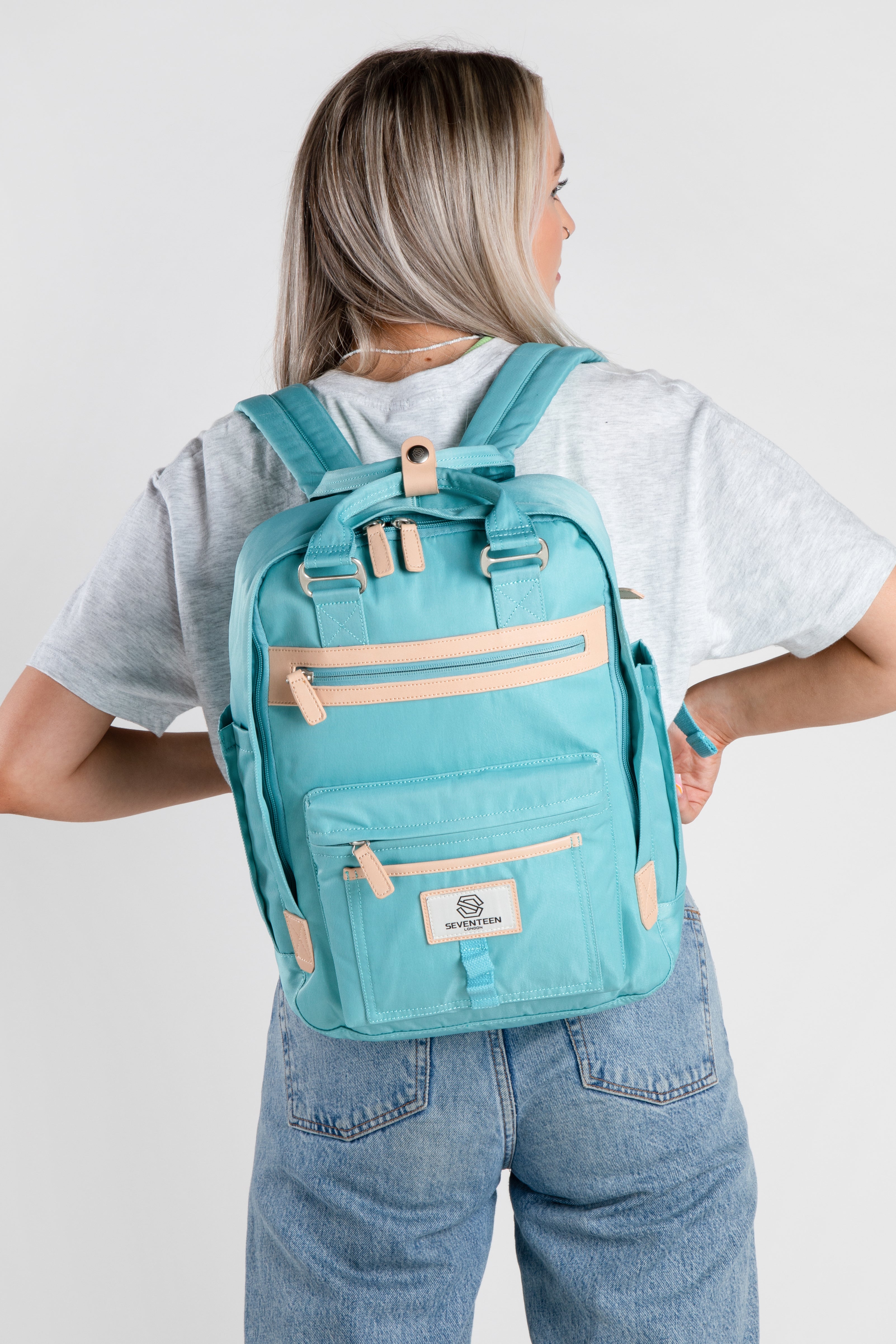 Wimbledon Backpack - Turquoise - Seventeen London