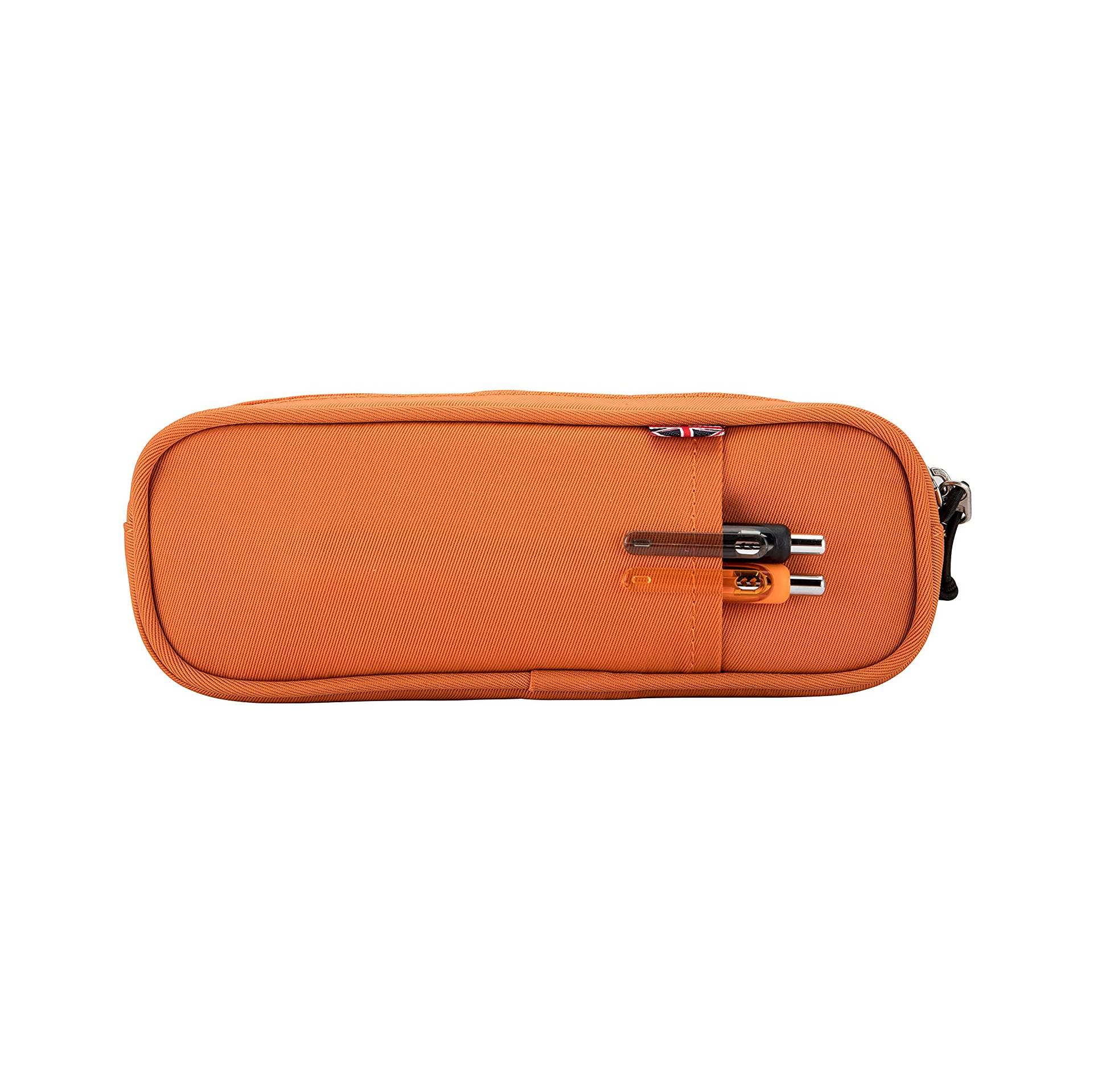 Mitcham Pencil Case - Orange - Seventeen London