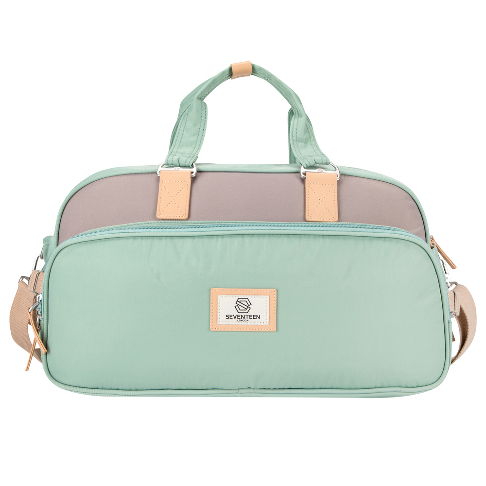 Richmond Duffle Bag Pastel Green & Grey
