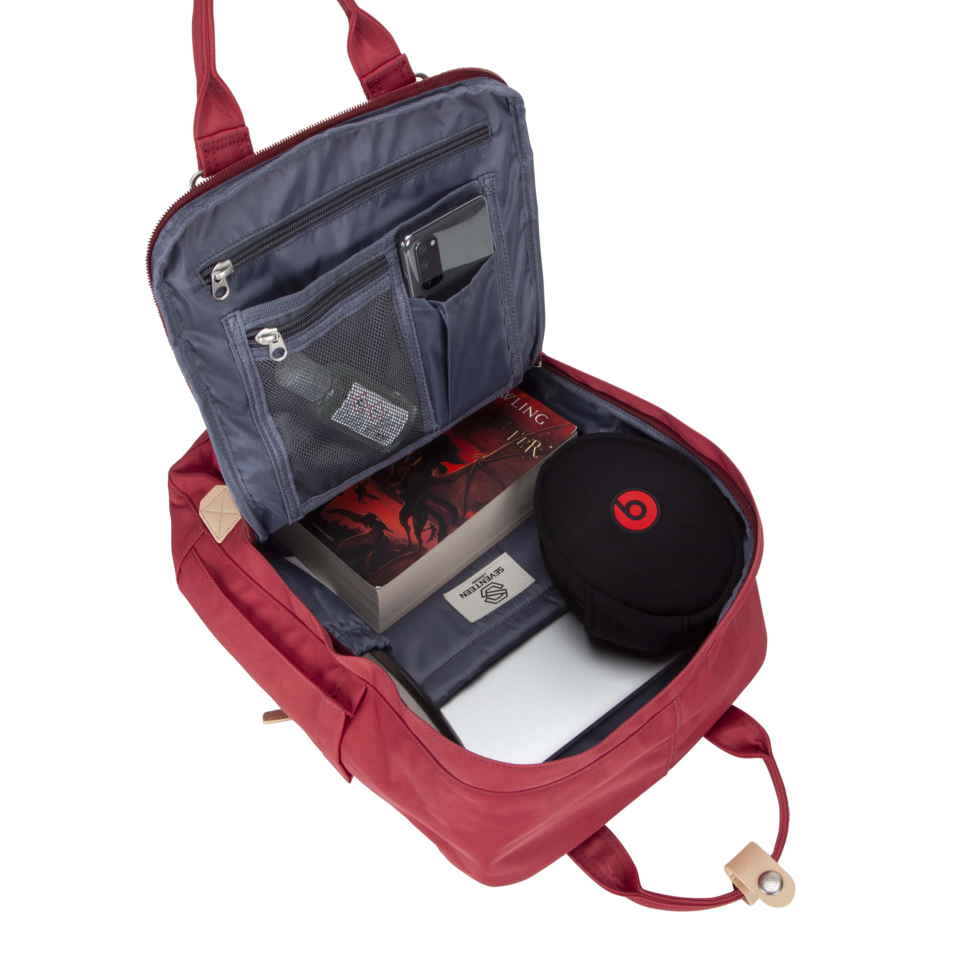 Wimbledon Backpack - Berry Red - Seventeen London